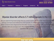 Tablet Screenshot of bipolardisorderscenters.com
